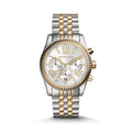 Michael Kors Women’s Chronograph Quartz Two-tone Stainless Steel Silver Dial 38mm Watch MK5955 - twentyfour
