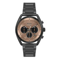 Hugo Boss Men’s Chronograph Quartz Black Stainless Steel Brown Dial 44mm 1514095 - twentyfour