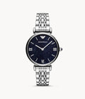 Emporio Armani Women’s Analog Stainless Steel Dark Blue Dial 32mm Watch AR11091 - twentyfour