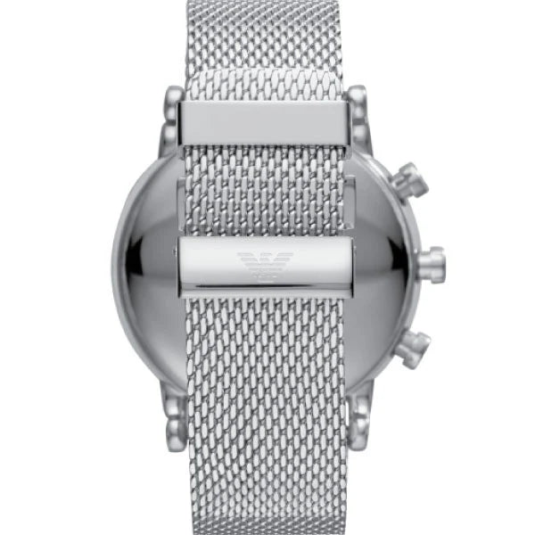 Emporio Armani Men’s Chronograph Stainless Steel Black Dial 43mm AR11104 - twentyfour