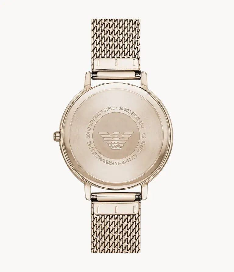 Emporio Armani | Women’s Analog Stainless Steel Rose Gold Dial 32mm AR11129 - twentyfour