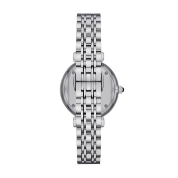 Emporio Armani Women’s Quartz Silver Stainless Steel Blue Dial 32mm Watch AR11627 - twentyfour