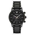 Emporio Armani Men’s Chronograph Quartz Stainless Steel Black Dial 43mm Watch AR 1507