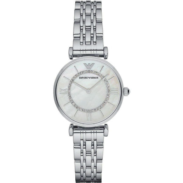 Emporio Armani Women’s Quartz Stainless Steel Mother of pearl Dial 32mm AR1908 - twentyfour