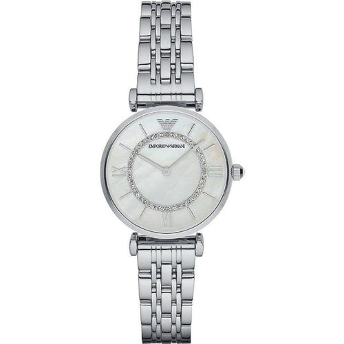 Emporio Armani Women’s Quartz Stainless Steel Mother of pearl Dial 32mm AR1908 - twentyfour
