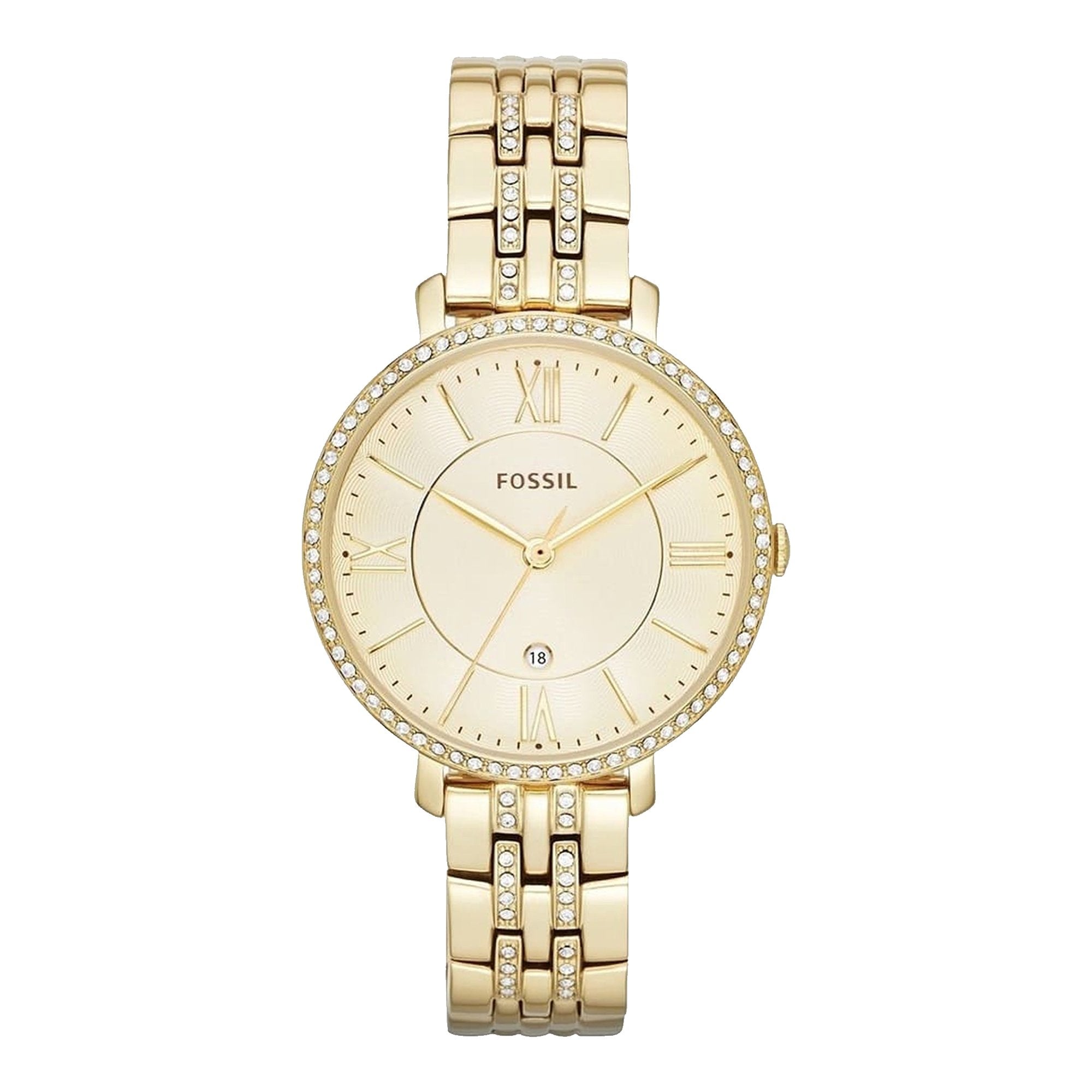 Fossil Women’s Quartz Stainless Steel Gold Dial 36mm ES3547 - twentyfour