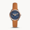 Fossil Women’s Quartz Brown Leather Strap Blue Dial 35mm ES4257 - twentyfour