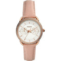 Fossil Women’s Quartz Pink Leather Strap White Dial 35mm ES4393 - twentyfour