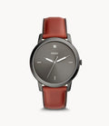 Fossil Men’s Quartz Leather Strap Grey Dial 42mm FS5479 - twentyfour