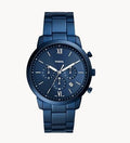 Fossil Men’s Chronograph Quartz Stainless Steel Blue Dial 44mm FS5826 - twentyfour