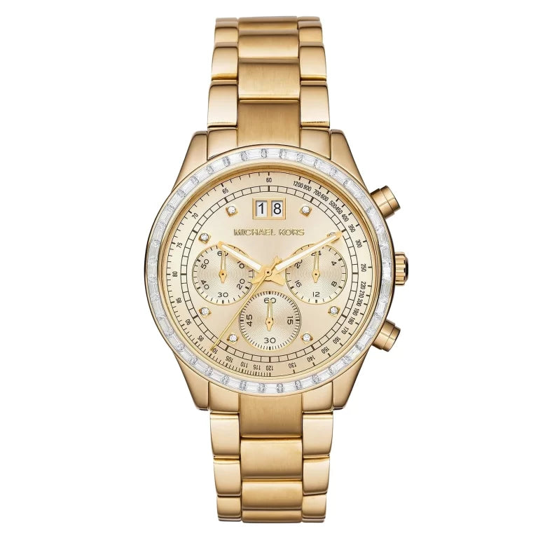 Michael Kors Women’s Quartz Gold Stainless Steel Gold Dial 40mm Watch MK6187 - twentyfour