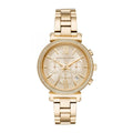 Michael Kors Women’s | Quartz Chronograph Stainless Steel | Gold Dial 39mm Watch MK 6559 - twentyfour