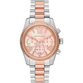 Michael Kors Women’s Quartz Two-tone Stainless Steel Rose Gold Mother Of pearl Dial 38mm Watch MK7219 - twentyfour