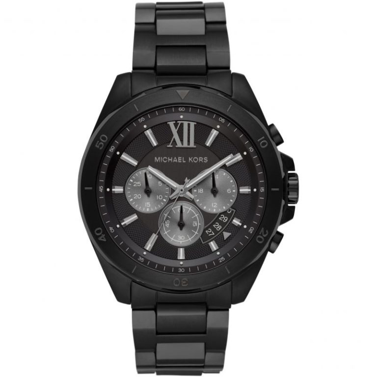 Michael Kors Men’s Quartz Stainless Steel Black Dial 45mm Watch MK8858 - twentyfour