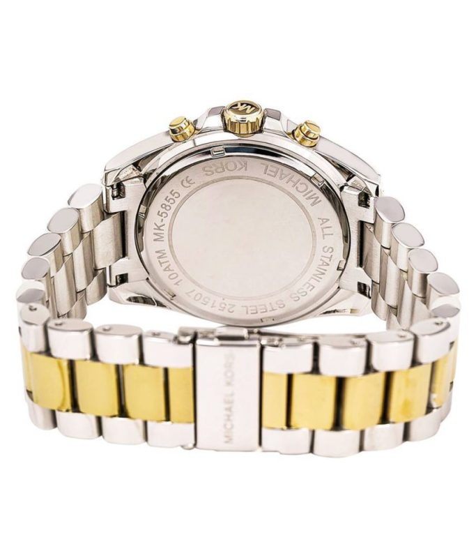 Michael Kors Women’s Quartz Two-tone Stainless Steel Silver Dial 39mm Watch MK5855 - twentyfour