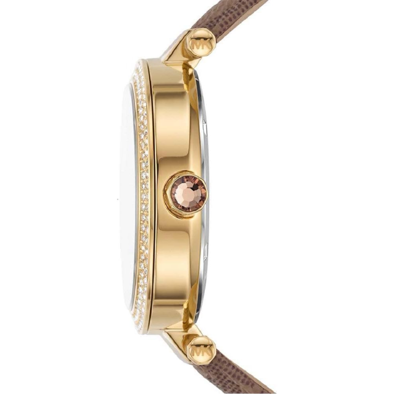 Michael Kors Women’s | Brown PVC Strap Gold Dial 39mm MK2973 - twentyfour