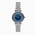 Emporio Armani Women’s Quartz Silver Stainless Steel Blue Dial 32mm Watch AR11627 - twentyfour