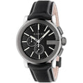 Gucci Men’s Swiss Made Quartz Leather Strap Black Dial 44mm Watch YA101205