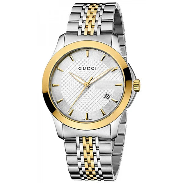Gucci Unisex | Quartz Stainless Steel Silver Dial 38mm YA126409 - twentyfour