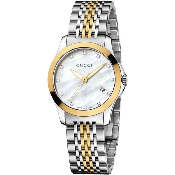 Gucci Women’s | Quartz Stainless Steel Mother of Pearl Dial 27mm YA126513