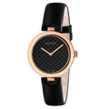 Gucci Women’s | Quartz Black Leather Strap Black Dial 38mm YA141401 - twentyfour