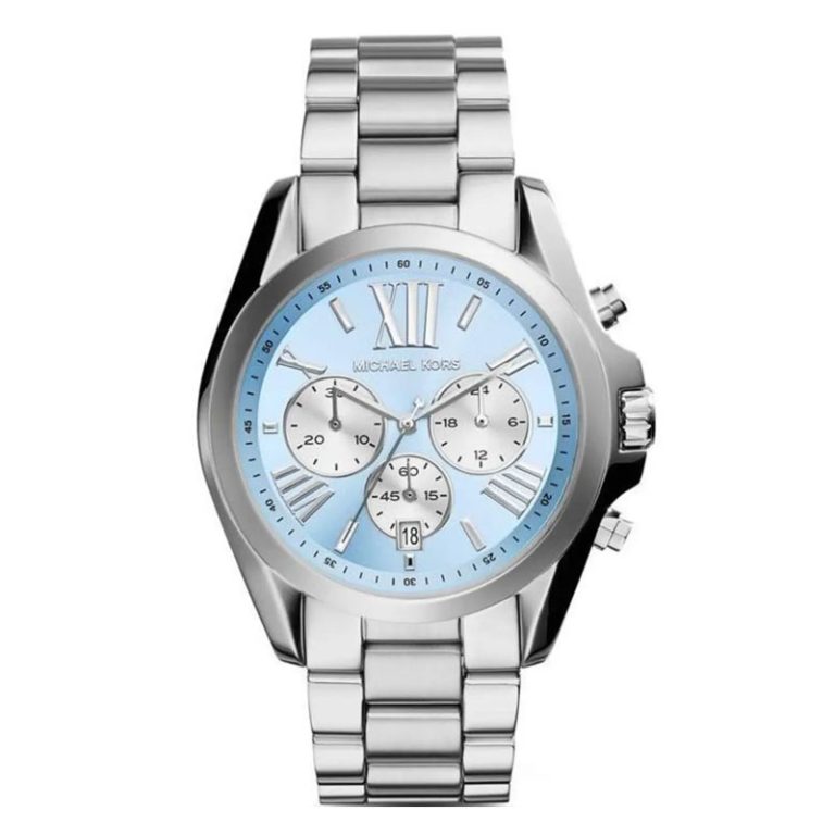 Michael Kors Women’s Quartz Silver Stainless Steel Blue Dial 43mm Watch MK6099 - twentyfour