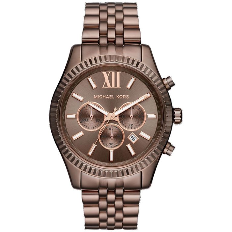 Michael Kors Men’s Quartz Brown Stainless Steel Brown Dial 44mm Watch MK8522 - twentyfour
