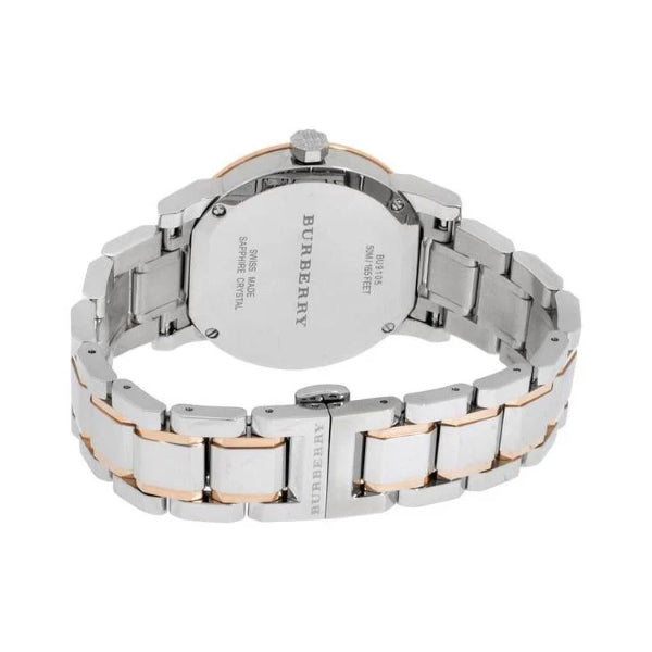 Burberry Women’s | Stainless Steel Two Tone Silver Dial 34mm BU9105 - twentyfour