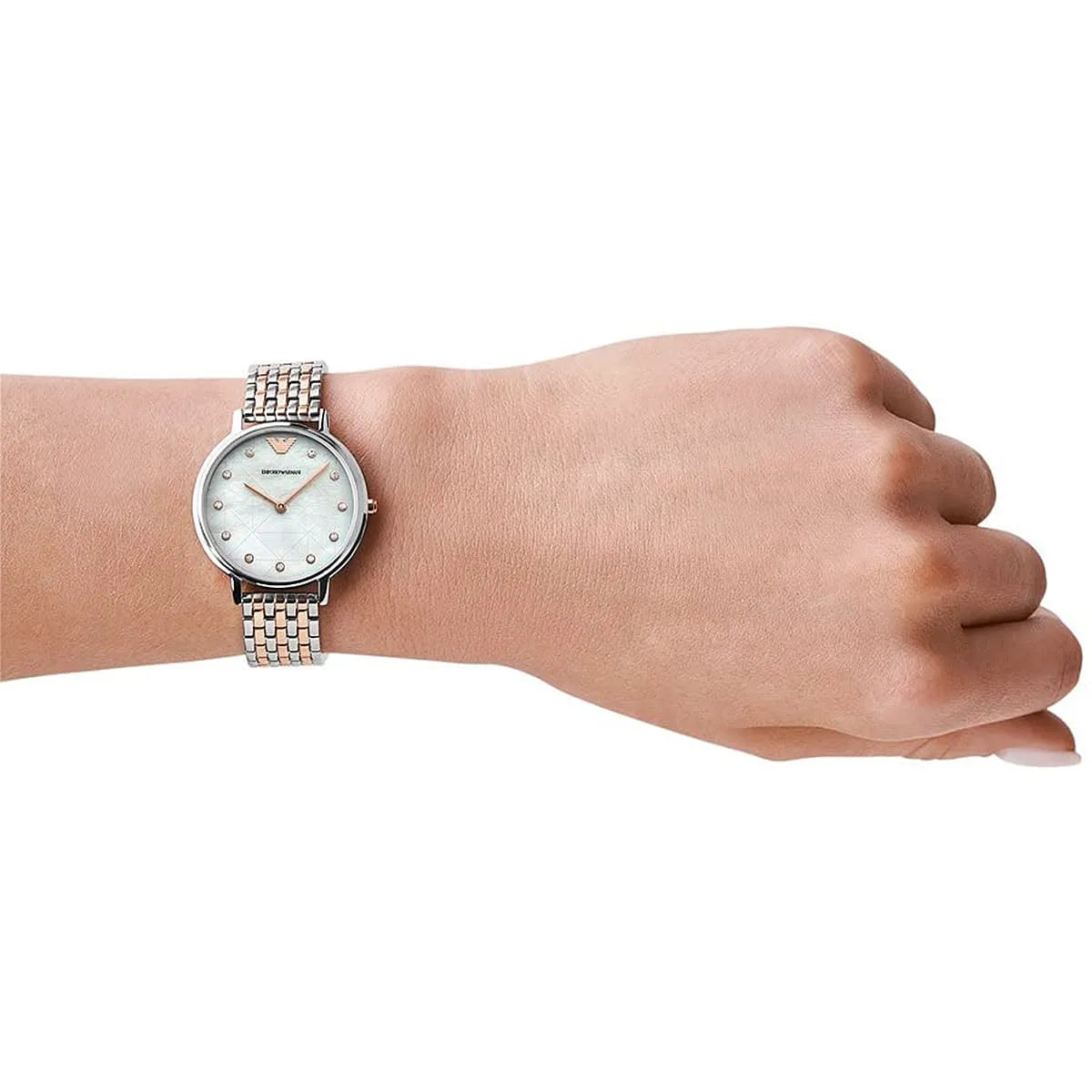 Emporio Armani Women’s Quartz Stainless Steel Mother of Pearl Dial 28mm AR11094 - twentyfour