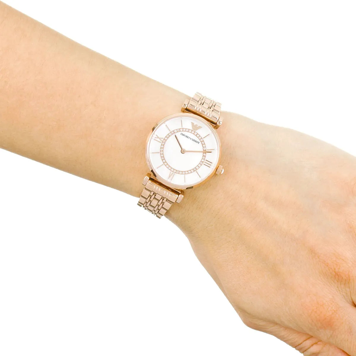 Emporio Armani Women’s Analog Stainless Steel Mother of pearl Dial 32mm AR1909 - twentyfour