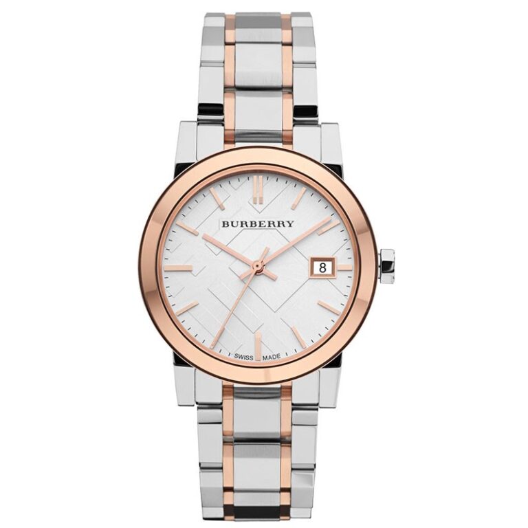 Burberry Women’s | Stainless Steel Two Tone Silver Dial 34mm BU9105 - twentyfour