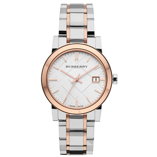 Burberry Women’s | Stainless Steel Two Tone Silver Dial 34mm BU9105 - twentyfour