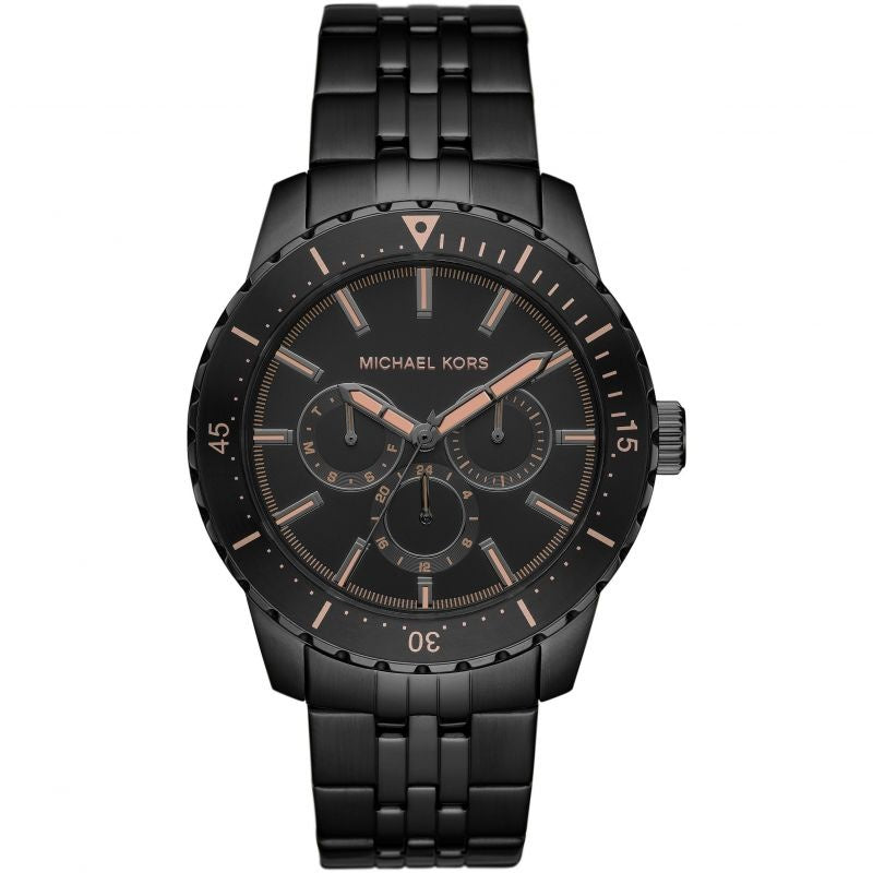 Michael Kors Men’s Chronograph Quartz Stainless Steel Black Dial 44mm Watch MK7157 - twentyfour