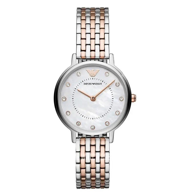 Emporio Armani Women’s Quartz Stainless Steel Mother of Pearl Dial 28mm AR11094 - twentyfour