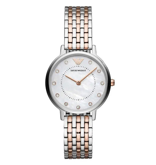Emporio Armani Women’s Quartz Stainless Steel Mother of Pearl Dial 28mm AR11094 - twentyfour