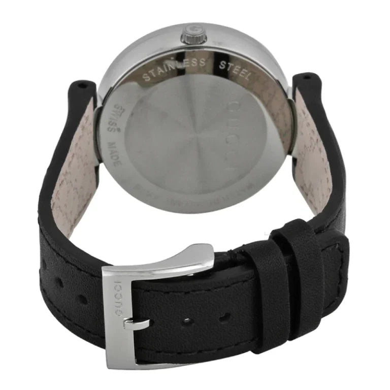 Gucci Women’s | Quartz Black Leather Strap Black Dial 37mm YA133301 - twentyfour