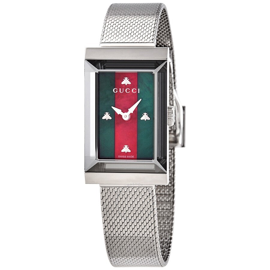 Gucci Women’s Swiss Made Quartz Stainless Steel Multi Dial 21mm Watch YA147401