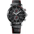 Hugo Boss Men’s Quartz Leather Strap Black Dial 44mm 1513390