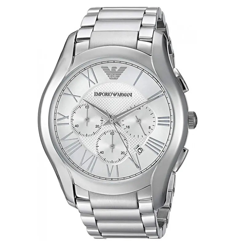Emporio Armani Men’s Quartz Analog Stainless Steel Silver Dial 45mm AR 11081 - twentyfour