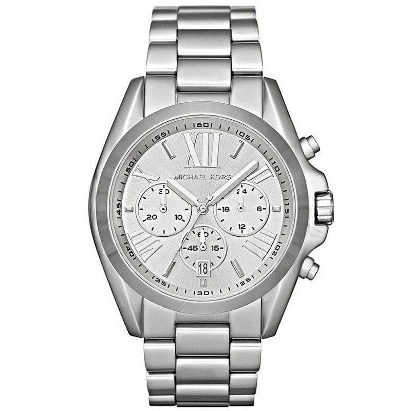 Michael Kors Men’s | Chronograph Quartz Stainless Steel Silver | Dial 42mm Watch MK 5535 - twentyfour
