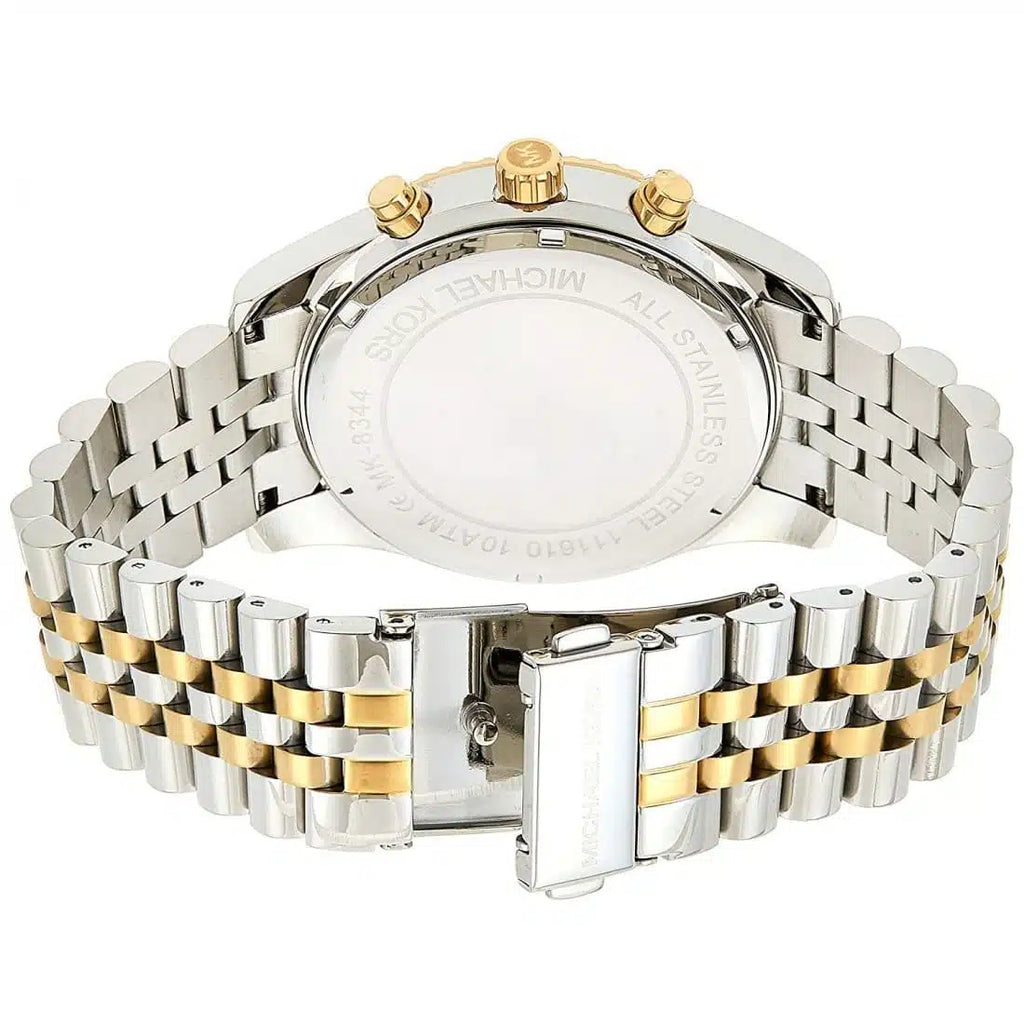Michael Kors Women’s Chronograph Quartz Two-tone Stainless Steel Silver Dial 38mm Watch MK5955 - twentyfour
