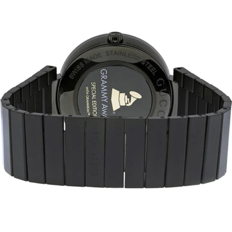 Gucci Men’s | Quartz Black Stainless Steel Gold Dial 42mm YA133209 - twentyfour