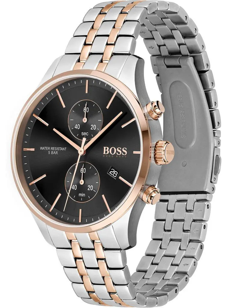 Hugo Boss Men’s Chronograph Stainless Steel Black Dial 42mm –1513840