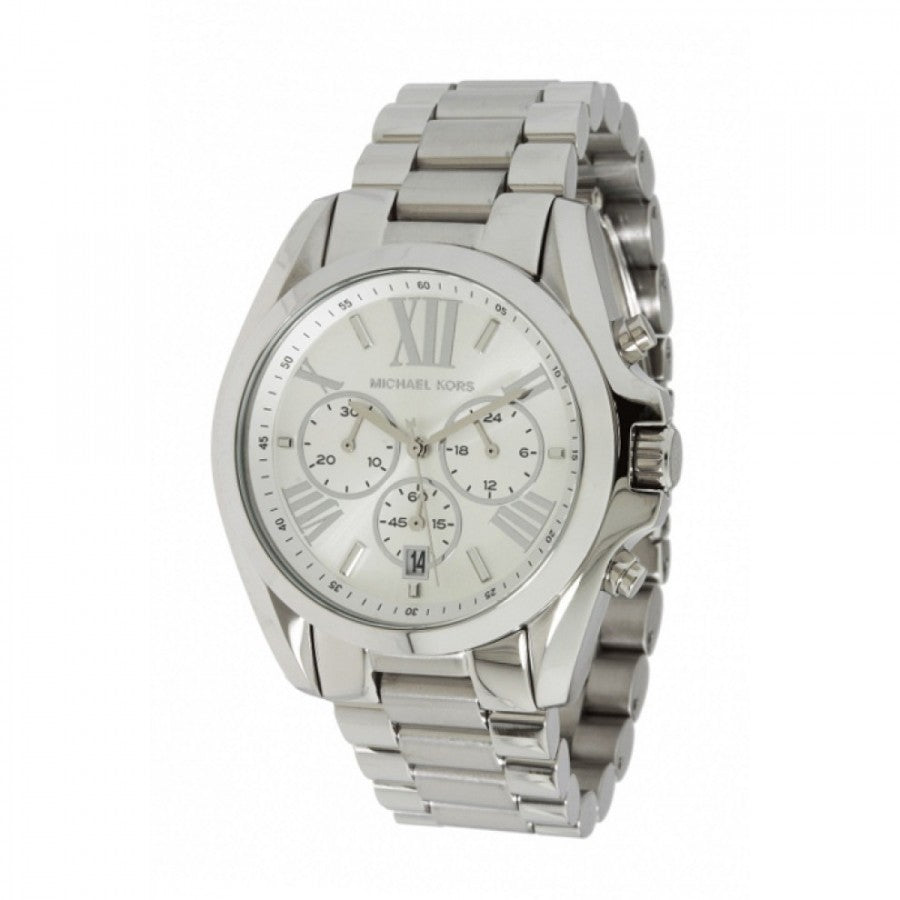 Michael Kors Men’s | Chronograph Quartz Stainless Steel Silver | Dial 42mm Watch MK 5535 - twentyfour