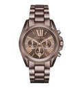 Michael Kors Women’s Chronograph Quartz Stainless Steel Brown Dial 43mm Watch MK6247 - twentyfour